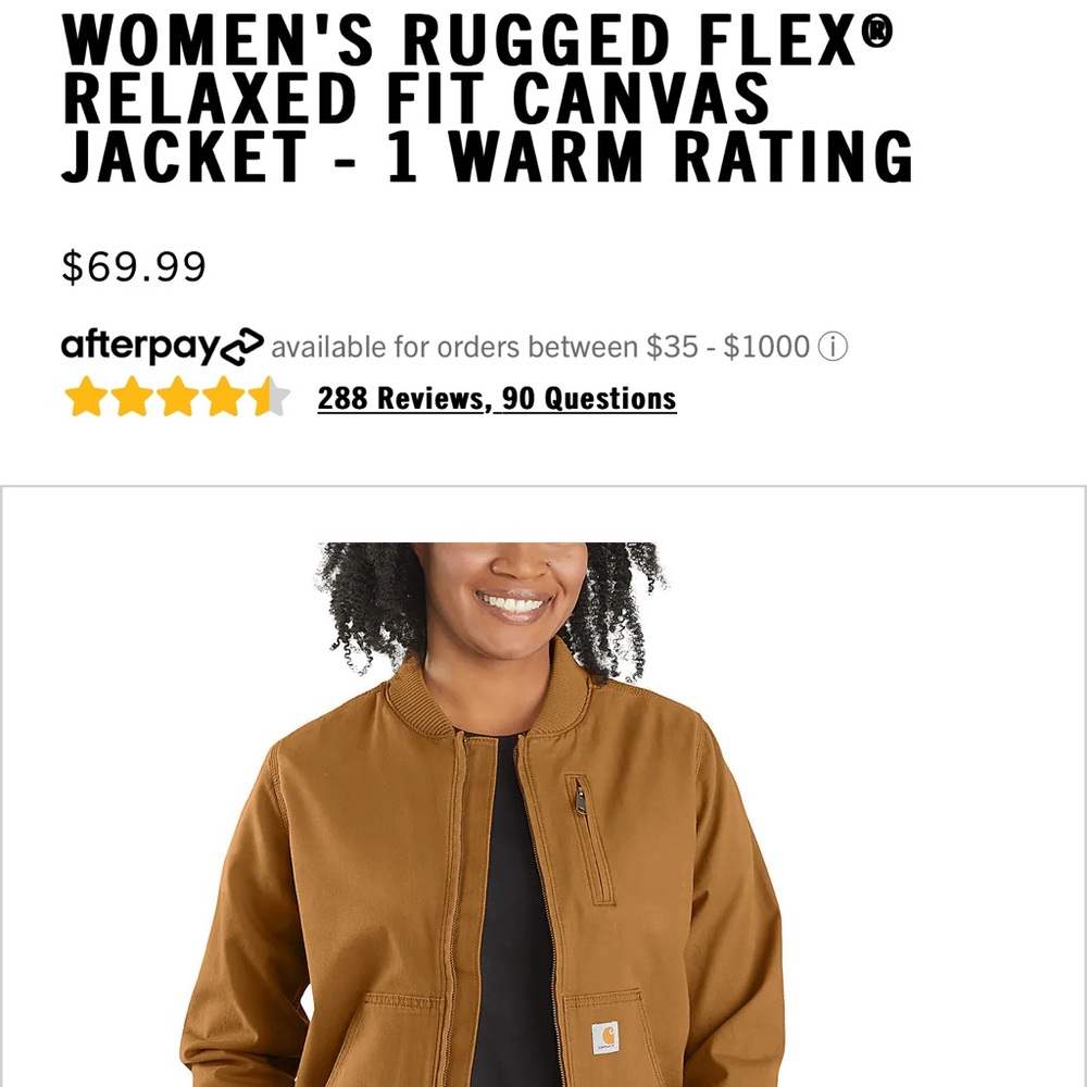 Carhartt | Women’s Rugged Flex Relaxed Fit Canvas Jacket | XS